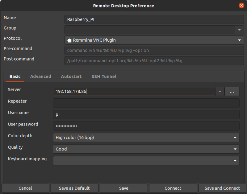 Rem desk config