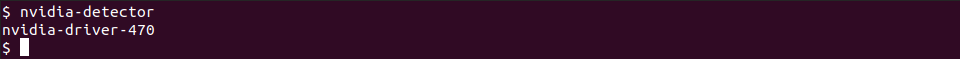 nvidia-detector output