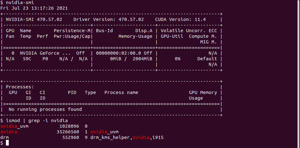 nvidia smi no graphics